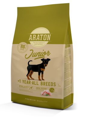 ARATON Junior - Za mlade pse vseh pasem - Perutnina 3kg