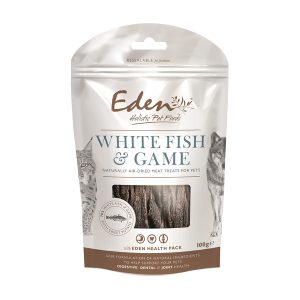 Eden Priboljški za mačke in pse - Bela riba&divjačina 100g