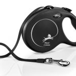flexi Povodec za pse New Classic L do 50 kg Trak 8 m Črn