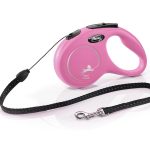 flexi Povodec za pse New Classic M do 20 kg Vrvica 8 m Roza