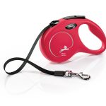 flexi Povodec za pse New Classic L do 50 kg Trak 8 m rdeč