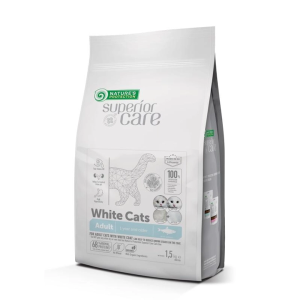 NATURE'S PROTECTION SUPERIOR CARE WHITE CATS – ZA BELE MAČKE VSEH PASEM - SLANIK 1,5kg