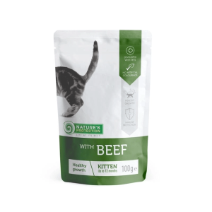 Nature's Protection Kitten - Za mlade mačke - Govedina 100g