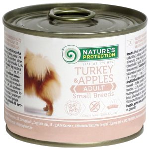 Nature's Protection Small Breeds - Mokra hrana za pse manjših pasem - Puran & Jabolko 200g