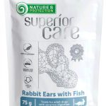 Nature's Protection Superior Care - Priboljški za bele pse - Zajčja ušesa z ribo 75g