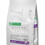 Nature's Protection Superior Care White Dogs – Za mlade bele pse vseh pasem – Losos 1,5 kg