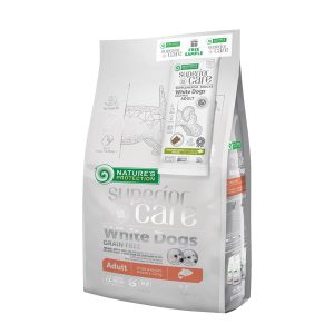 Nature's Protection Superior Care – Za odrasle bele pse malih pasem – Losos 1,5 kg