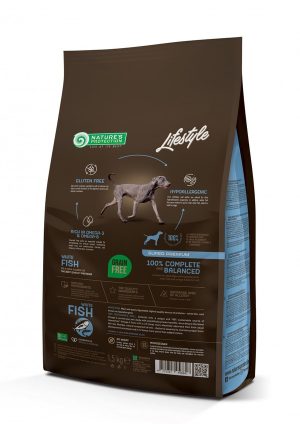 Nature's Protection Lifestyle - Za odrasle pse vseh pasem - Bela riba 1,5 kg - Slika 2