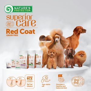 Nature's Protection Superior Care Red Coat – Za odrasle pse malih pasem z rdečo dlako – Jagnjetina 10 kg - Slika 2