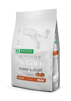 Nature's Protection Superior Care Red Coat – Za odrasle pse malih pasem z rdečo dlako – Perutnina 10 kg